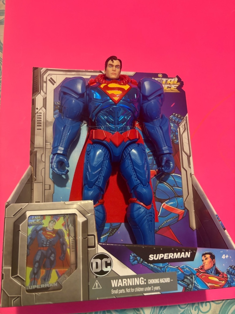 DC Metal‎ Force Superman Armored Figure - Blue, Red & Yellow